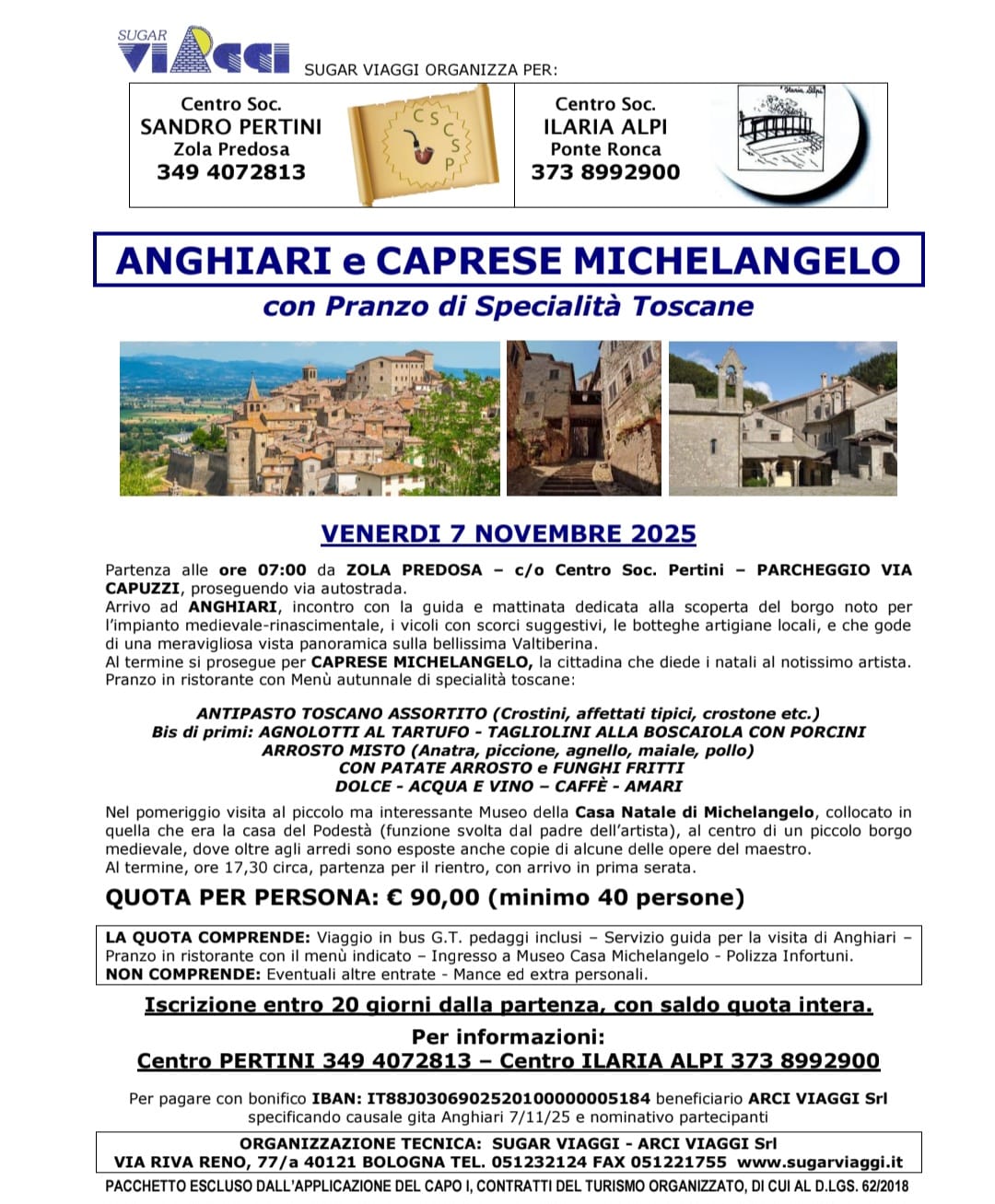La nostra Gita a Caprese Michelangelo e Anghiari – Novembre 2025