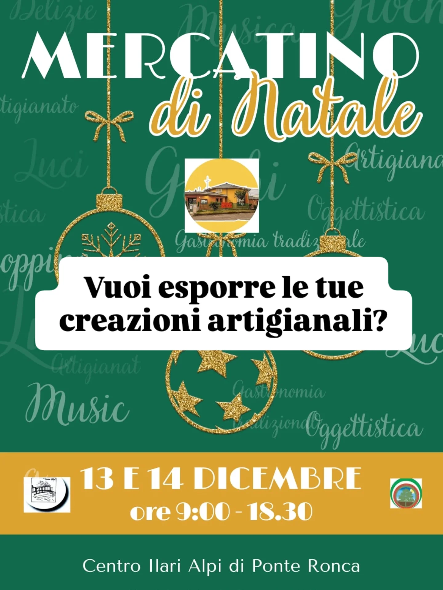 Mercatino di Natale 2025 al Centro Ilaria Alpi APS di Ponte Ronca